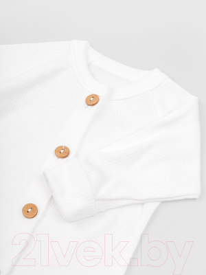 Комплект одежды для малышей Amarobaby Fashion / AB-OD21-FS5001/33-80 (молочный, р.80)