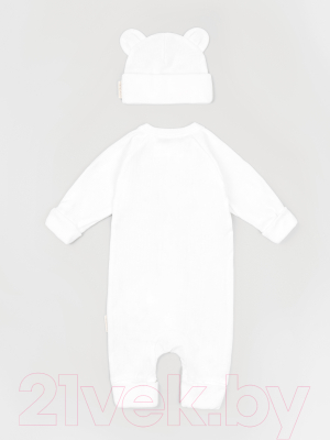 Комплект одежды для малышей Amarobaby Fashion / AB-OD21-FS5001/33-86 (молочный, р.86)