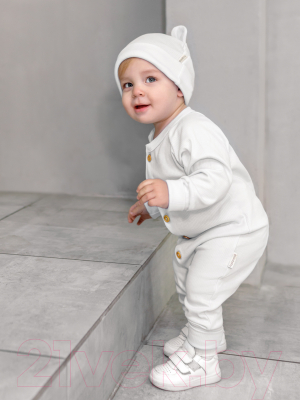 Комплект одежды для малышей Amarobaby Fashion / AB-OD21-FS5001/33-86 (молочный, р.86)