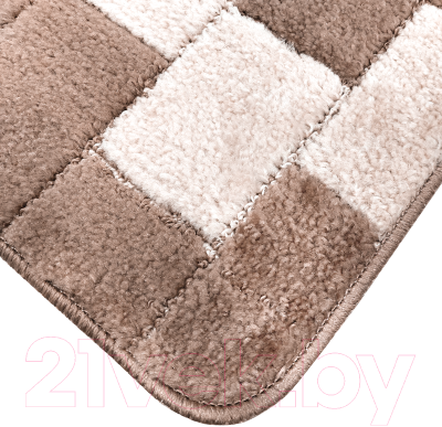 Набор ковриков для ванной и туалета Maximus Bornova 2546 (60x100/50x60, светло-коричневый)
