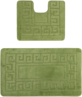 Набор ковриков для ванной и туалета Maximus Ethnic 2510 (50x80/40x50, зеленый) - 