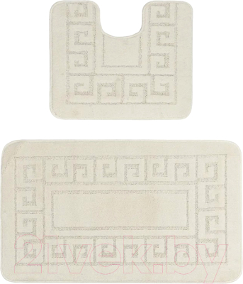 Набор ковриков для ванной и туалета Maximus Ethnic 2517 (50x80/40x50, экрю)