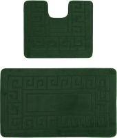 Набор ковриков для ванной и туалета Maximus Ethnic 2536 (50x80/40x50, зеленый) - 