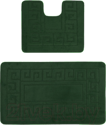 Набор ковриков для ванной и туалета Maximus Ethnic 2536 (50x80/40x50, зеленый)