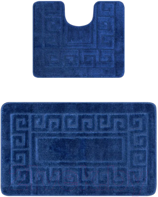 Набор ковриков для ванной и туалета Maximus Ethnic 2534 (50x80/40x50, синий)