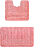Набор ковриков для ванной и туалета Maximus Ethnic 2580 (50x80/40x50, пыльная роза) - 