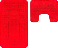 Набор ковриков для ванной и туалета Maximus Ethnic 2586 (50x80/40x50, светло-красный) - 