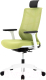 Кресло офисное Chair Meister Nature II Slider 3D с подлокотниками (каркас белый/ткань зеленая) - 