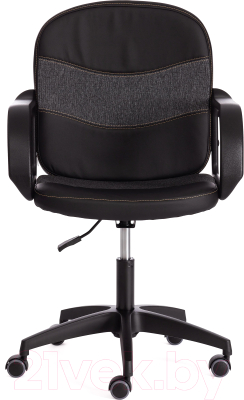 Кресло офисное Tetchair Baggi PA кожзам/ткань (черный/серый)