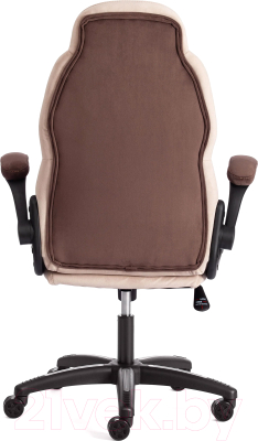 Кресло геймерское Tetchair Bazuka флок (коричневый/бежевый/коричневый перфорированный)