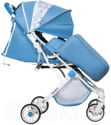 Детская прогулочная коляска Farfello Comfy Go / CG-102 (голубой/яркий белый)