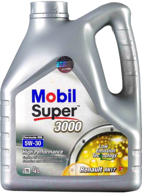 Моторное масло Mobil Super 3000 Formula RN 5W30 (4л)