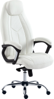 Кресло офисное Tetchair Boss Lux кожзам (белый) - 