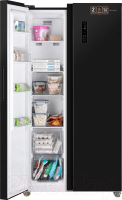 Холодильник с морозильником Weissgauff WSBS 509 NFBX Inverter