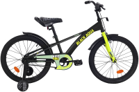 Детский велосипед Black Aqua Velorun 16 / KG1619 (черный/лимонный) - 