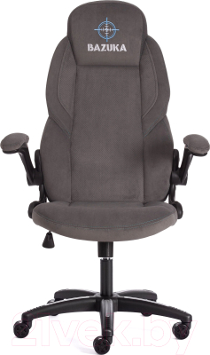 Кресло геймерское Tetchair Bazuka флок (серый/серый перфорированный)