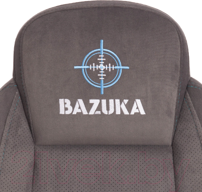 Кресло геймерское Tetchair Bazuka флок (серый/серый перфорированный)