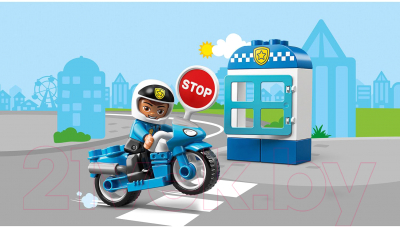 Конструктор Lego Duplo Полицейский мотоцикл 10900