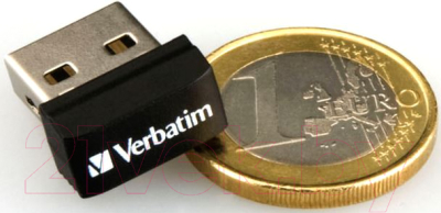 Usb flash накопитель Verbatim Store 'N' Stay Nano 32Gb / 98130 (черный)