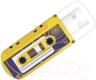 Usb flash накопитель Verbatim Mini Cassete Edition 16Gb / 49399 (желтый)
