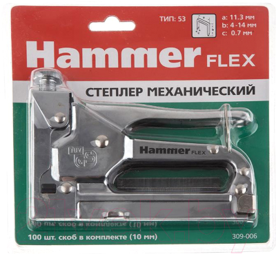Механический степлер Hammer Flex 309-006