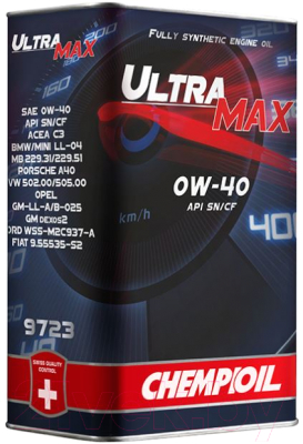 Моторное масло Chempioil Ultra Max 0W40 SM/CF / CH9723-4 (4л)
