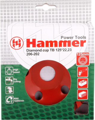 Алмазная чашка Hammer Flex 206-202