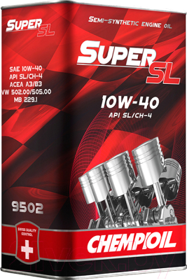 Моторное масло Chempioil Super SL 10W40 API SL/CH-4 / CH9502-4ME (4л)