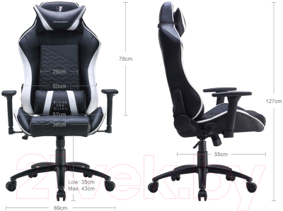 Изображение товара Кресло геймерское Tesoro Zone Balance F710 (черный)