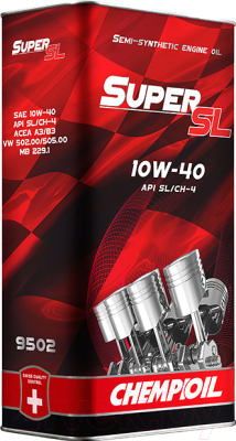 Моторное масло Chempioil Super SL 10W40 API SL/CH-4 / CH9502-5ME (5л)