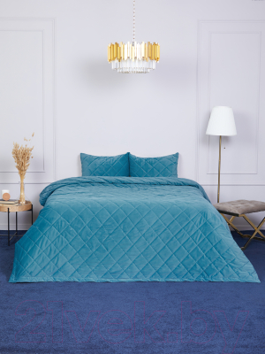 Набор текстиля для спальни Vip Camilla Камилла / SW-QHS-16-30 (синий)