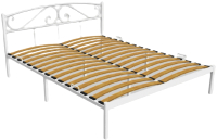 Двуспальная кровать Князев Мебель Верона ВА.160.200.Б/1 (белый муар) - 
