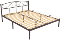 Односпальная кровать Князев Мебель Верона ВА.90.200.К/1 (коричневый муар) - 