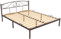 Двуспальная кровать Князев Мебель Верона ВА.160.200.К/1 (коричневый муар) - 