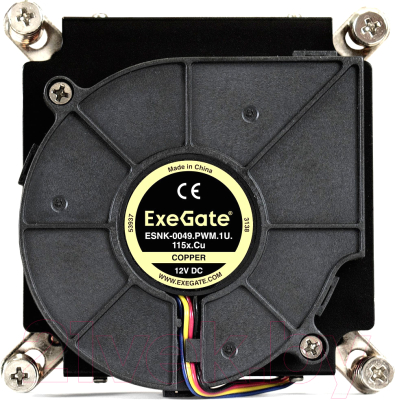 Кулер для процессора ExeGate ESNK-0049.PWM.1U.115x.Cu / EX286162RUS
