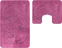 Набор ковриков для ванной и туалета Maximus Flora 2591 (60x100/50x60, фиолетовый) - 