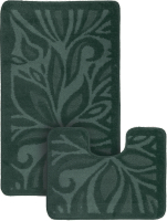 Набор ковриков для ванной и туалета Maximus Lotus 2536 (60x100/50x60, зеленый) - 