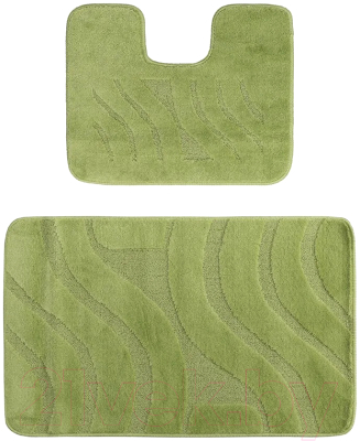 Набор ковриков для ванной и туалета Maximus Symphony 2510 (50x80/40x50, зеленый)