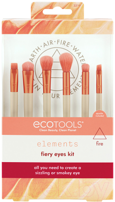 Набор кистей для макияжа Ecotools Elements Fiery Eyes Kit ET3219