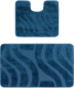 Миниатюра изображения товара Набор ковриков для ванной и туалета Maximus Symphony 2595 (50x80/40x50, глубокое озеро)