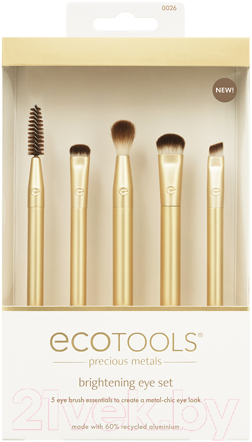 Набор кистей для макияжа Ecotools Precious Metals Brightening Eye Set ET2600