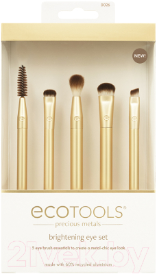 Набор кистей для макияжа Ecotools Precious Metals Brightening Eye Set ET2600