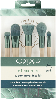 Набор кистей для макияжа Ecotools Elements Super-Natural Face Kit ET3216