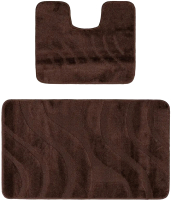 Набор ковриков для ванной и туалета Maximus Symphony 2518 (50x80/40x50, коричневый) - 