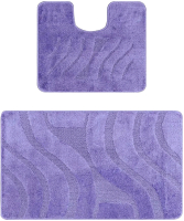 Набор ковриков для ванной и туалета Maximus Symphony 2539 (60x100/50x60, темно-фиолетовый) - 