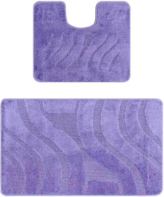 Набор ковриков для ванной и туалета Maximus Symphony 2539 (60x100/50x60, темно-фиолетовый)