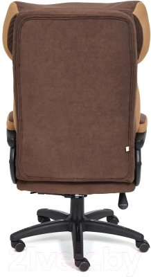 Кресло офисное Tetchair Duke флок/ткань (коричневый/бронзовый)