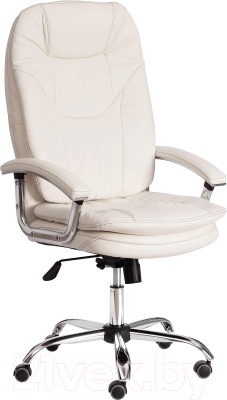 Кресло офисное Tetchair Softy Lux кожзам (белый)