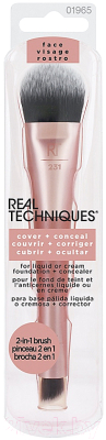 Кисть для макияжа Real Techniques Dual Ended Cover + Conceal Brush / RT1965