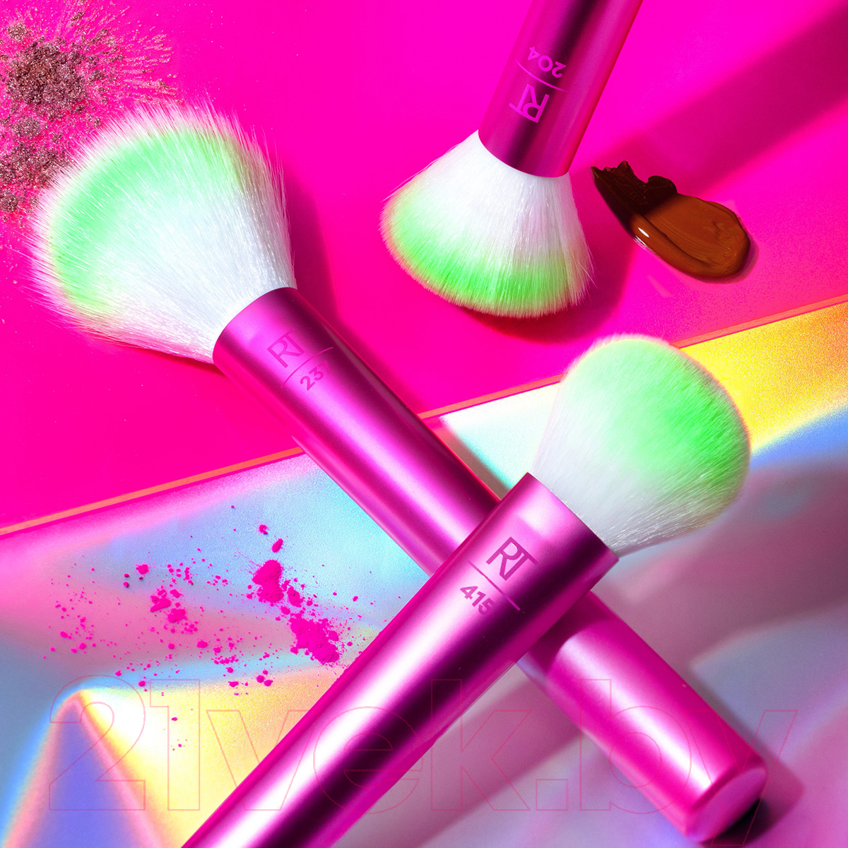 Кисть для макияжа Real Techniques Neon Dream Buffing Brush / RT4294